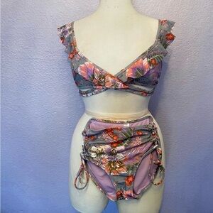 Purple 2 piece bikini